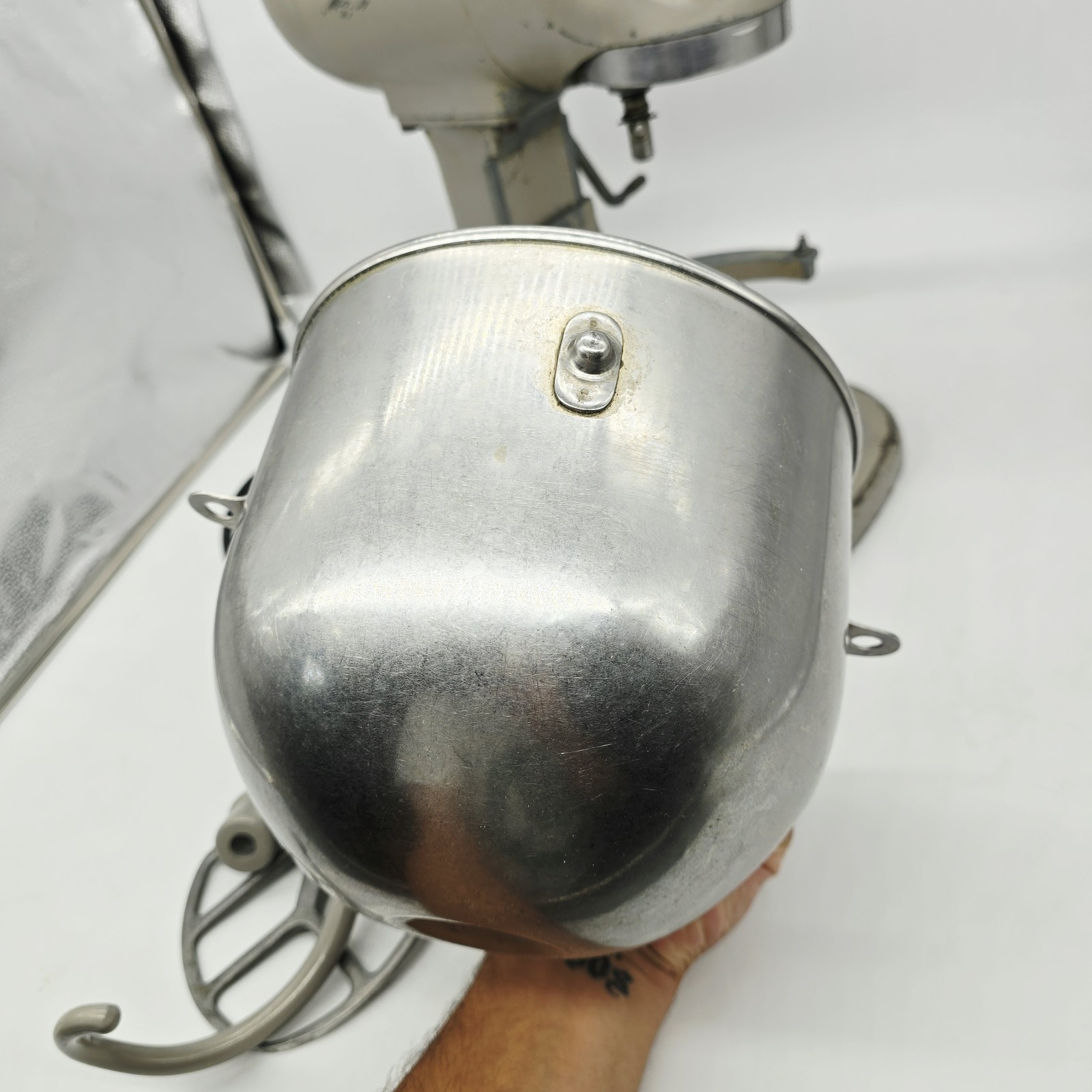 Hobart N50 Commercial Mixer 5 Quart Model N-50 Gray 3-Speed W/ Bowl Attachments