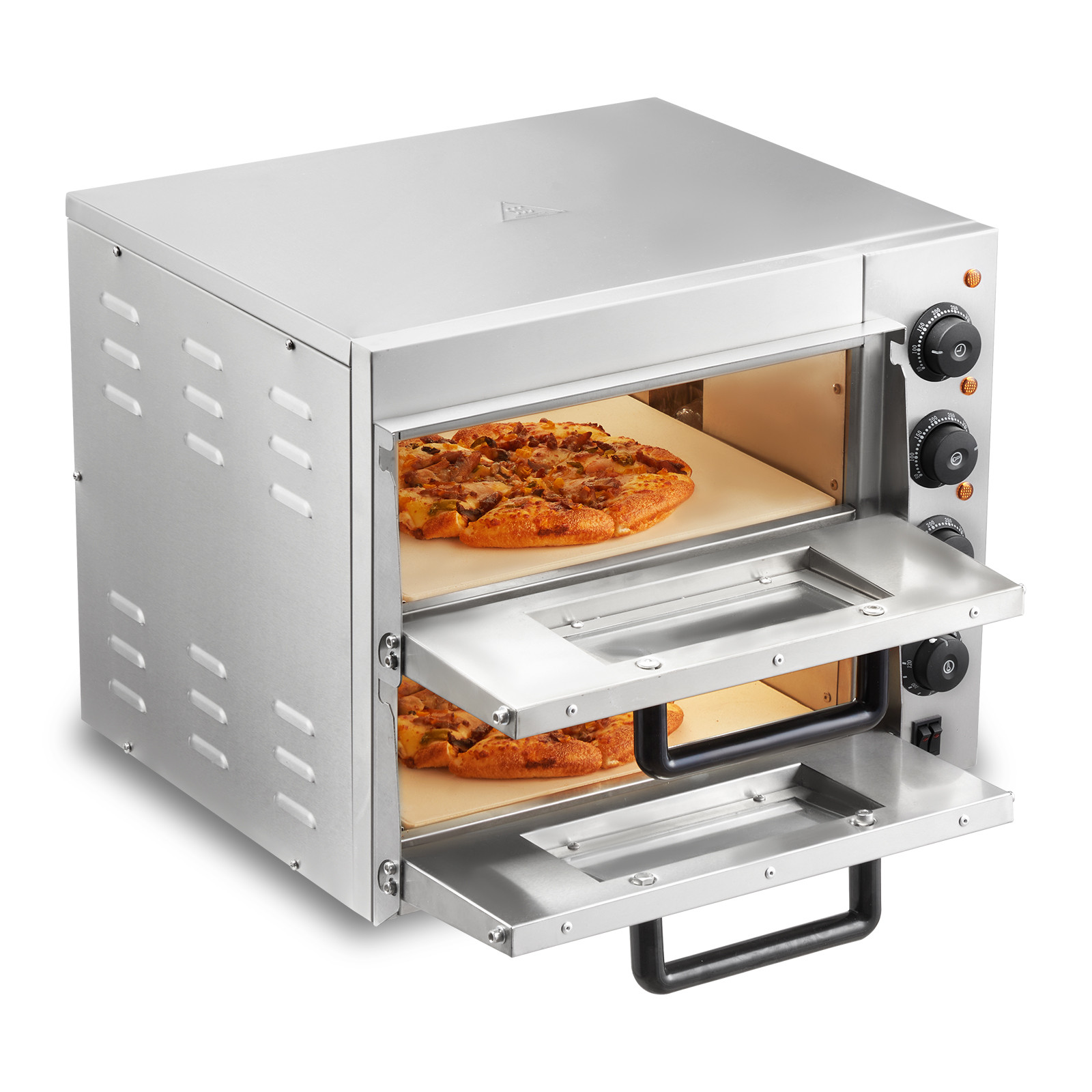 VEVOR Commercial Countertop Pizza Oven Electric Pizza Oven for 14″ Pizza Indoor