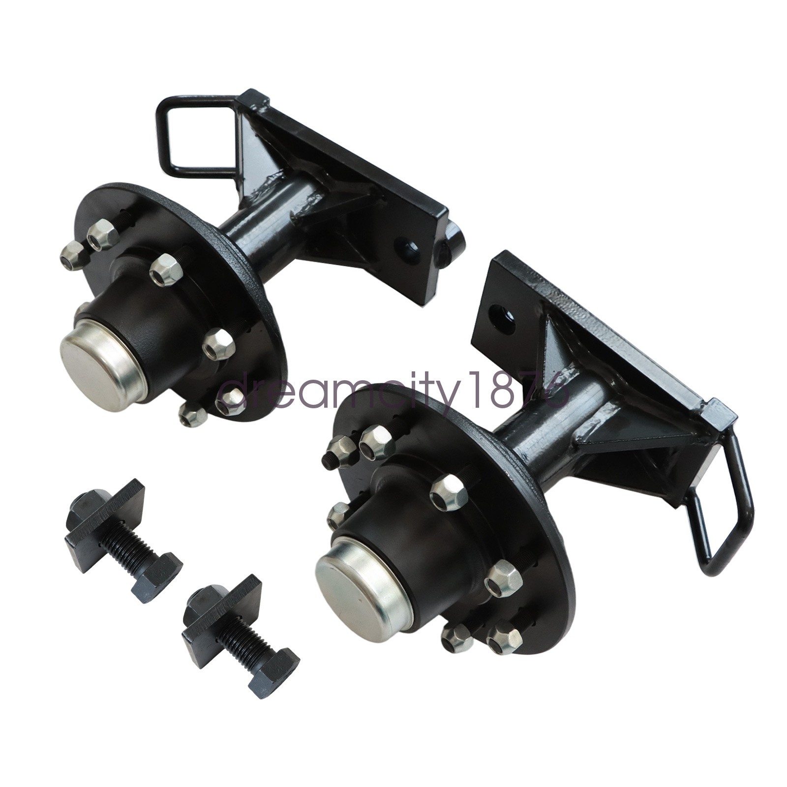 8 x 6.5 Lug 9000LB Shipping Container Wheels Bolt-on Spindle Kit USA