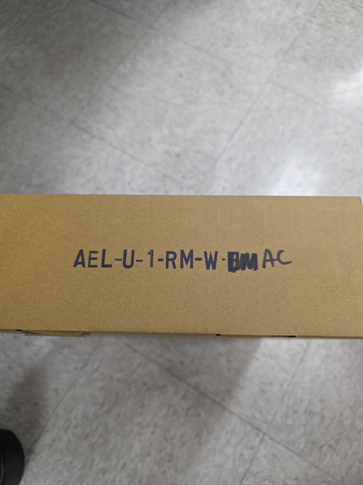 Astralite LED Em Exit Sign Single Face, Red, Surface Mount AELU1RMWAC Mirror BM