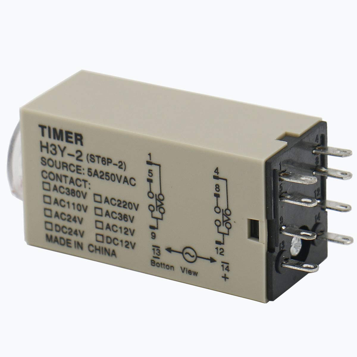 AC 110V H3Y-2 Time Delay Relay Timer 10Min DPDT with Socket