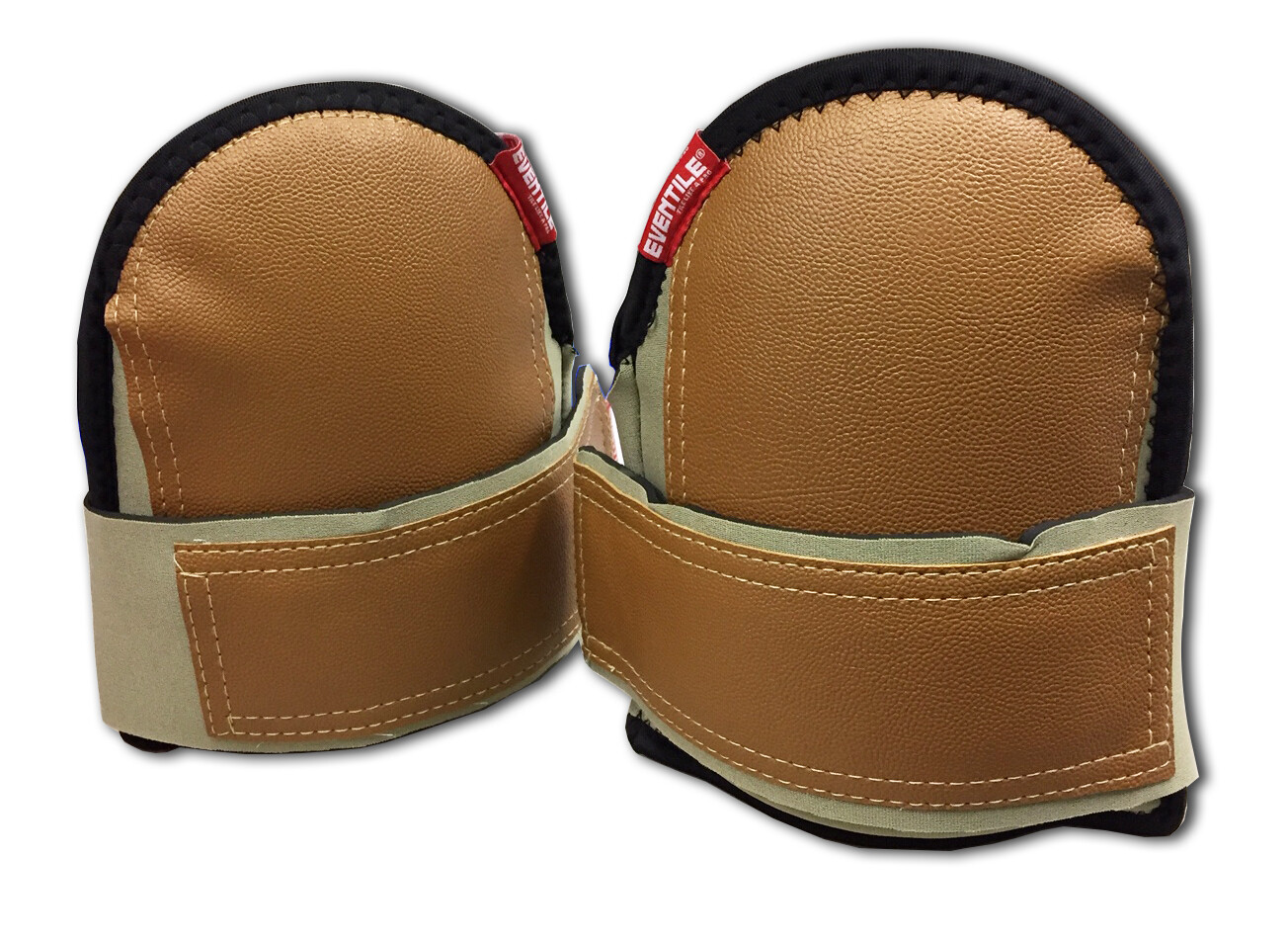 EvenTile Extra Soft Premium Grade Large Flooring Pair Kneepads – Dark Beige