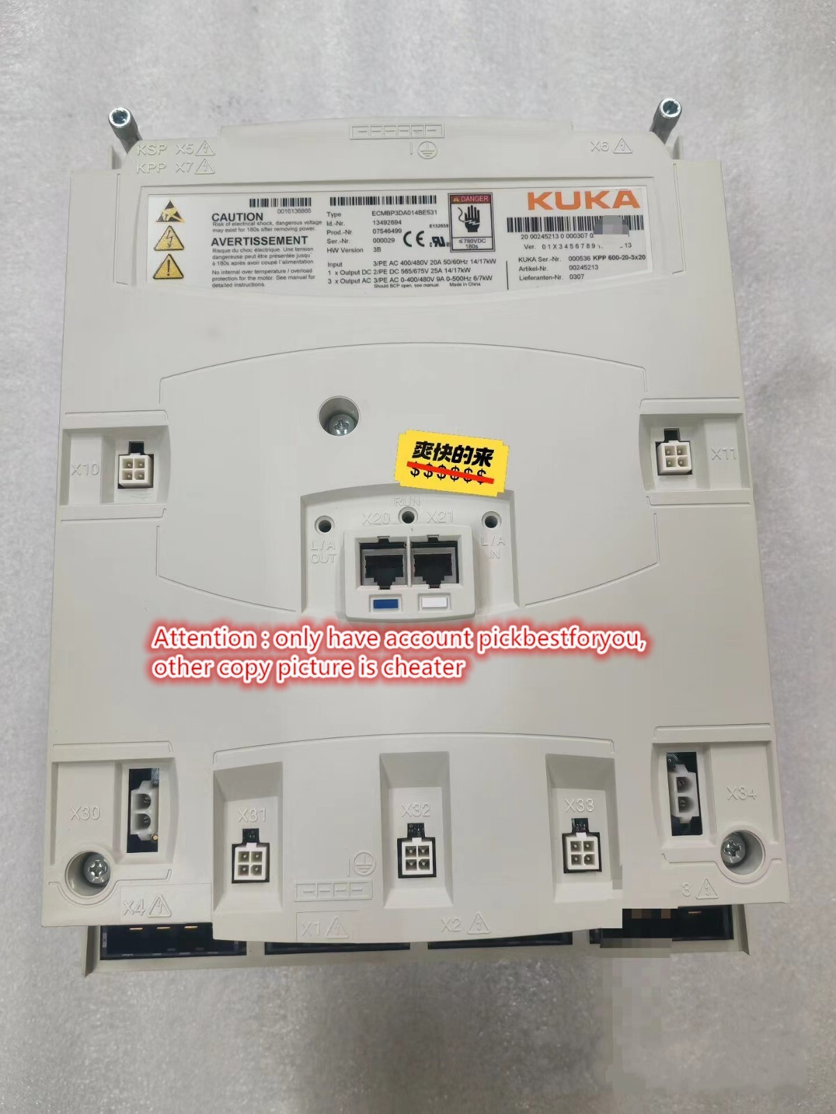 1PC test good 00-245-213 KUKA C4 KPP 600-20-3X20 by express P6495B YL