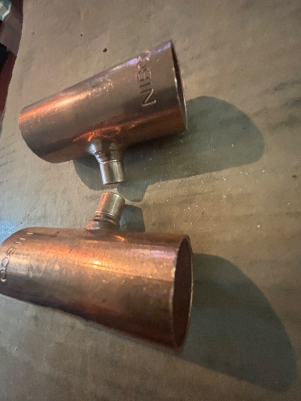 Set of 2 pcs Nibco 611R 1-1/4″ X 1-1/4″ X 3/8″ Nom C Copper Reducing Tee fast sh