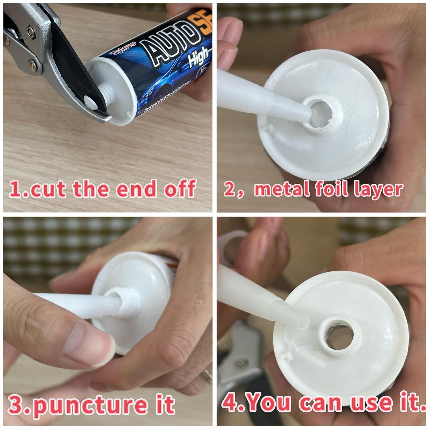 Automotive Seam Sealer Waterproof Paintable Adhesive for RV Truck Marine White