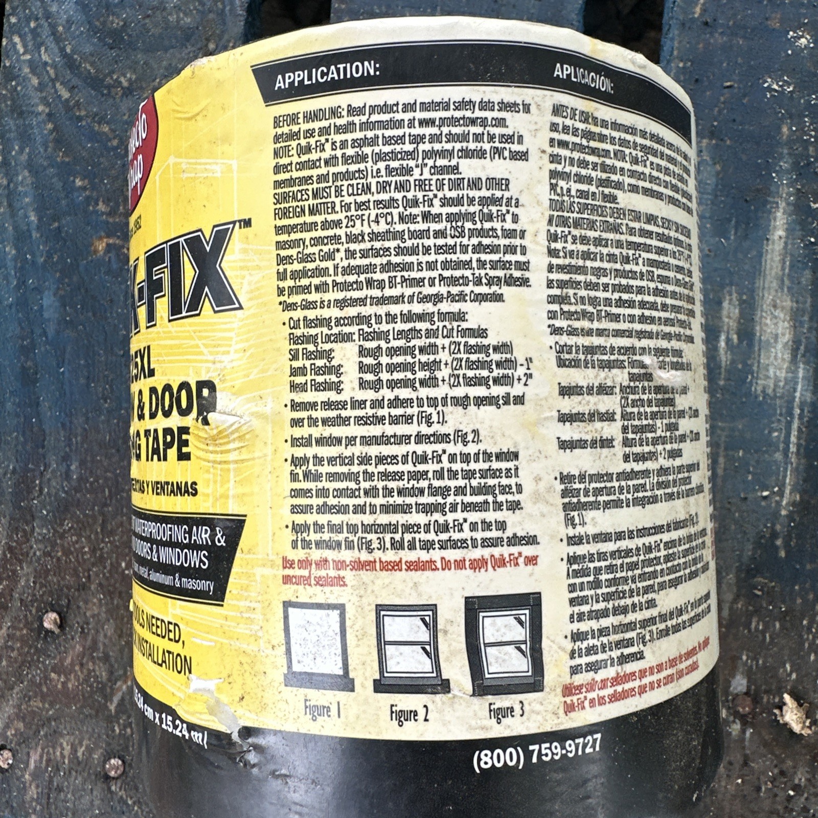 Quik-Fix 6 in. x 50 ft. Window and Door Sealing Tape New