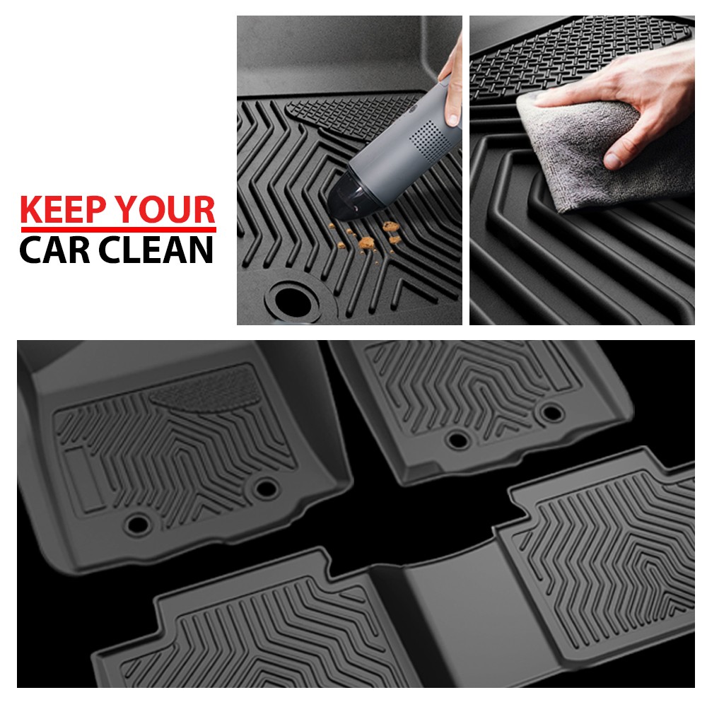 LQI TPE Floor Mats Fit Acura RDX 2019 2020 2021 2022 2023 2024, All Weather