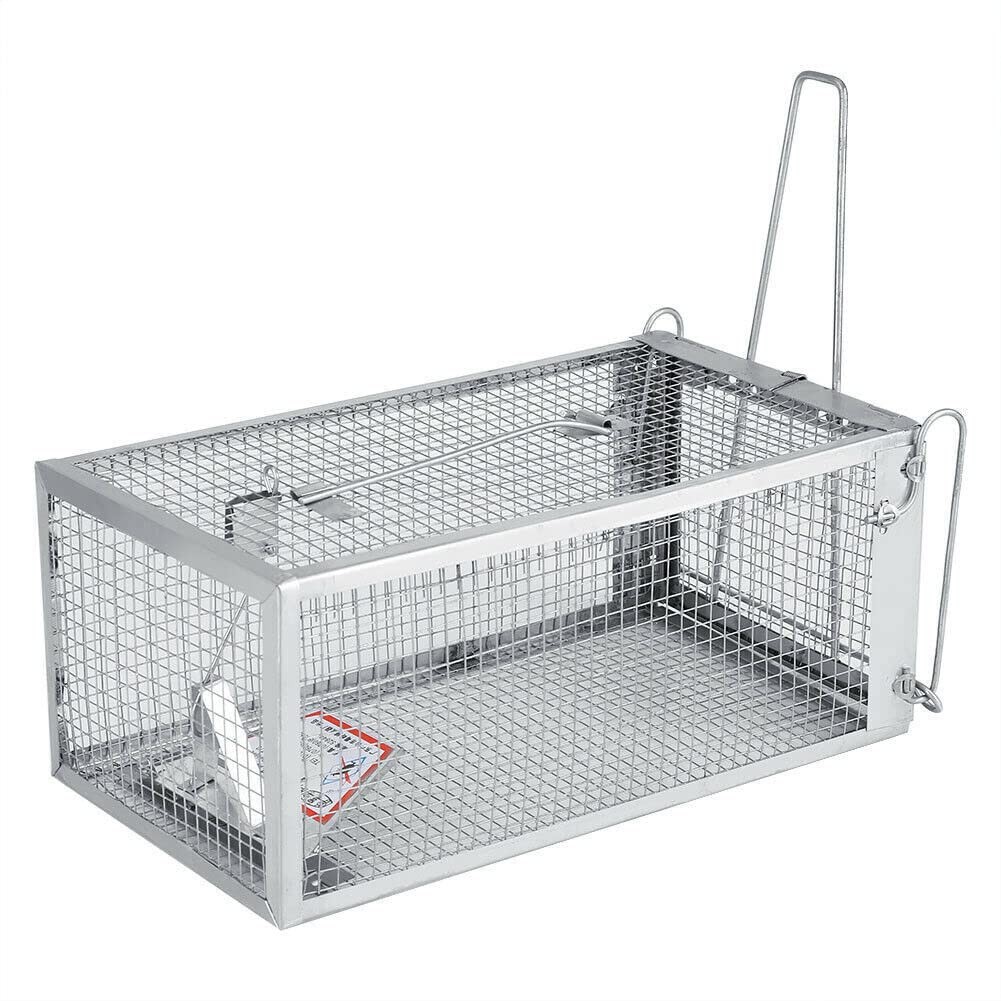 THE PERFECT PART USA Mouse Trap Rat Rodent Live Catch Cage, Gray