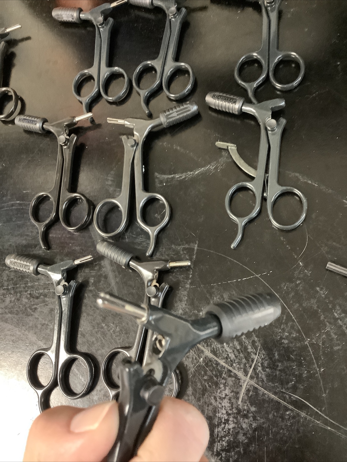 Lot of 19 Aesculap Laparoscopic Grasper Handle Monopolar
