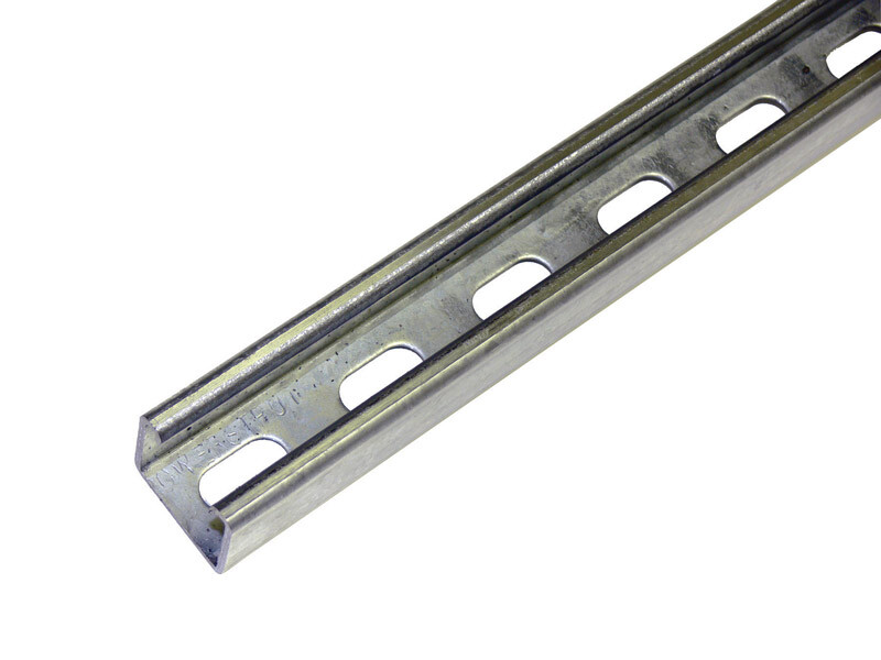 Unistrut RP1000T0768PG Galvanized Steel Strut Channel 1-5/8 Dia. X 48 L in.