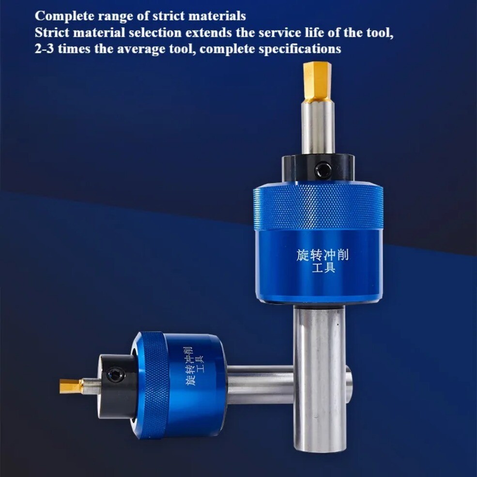 Hexagon Rotary Broaches / Shank Holder Bit Punching Tool Rotated Blanking Cutter