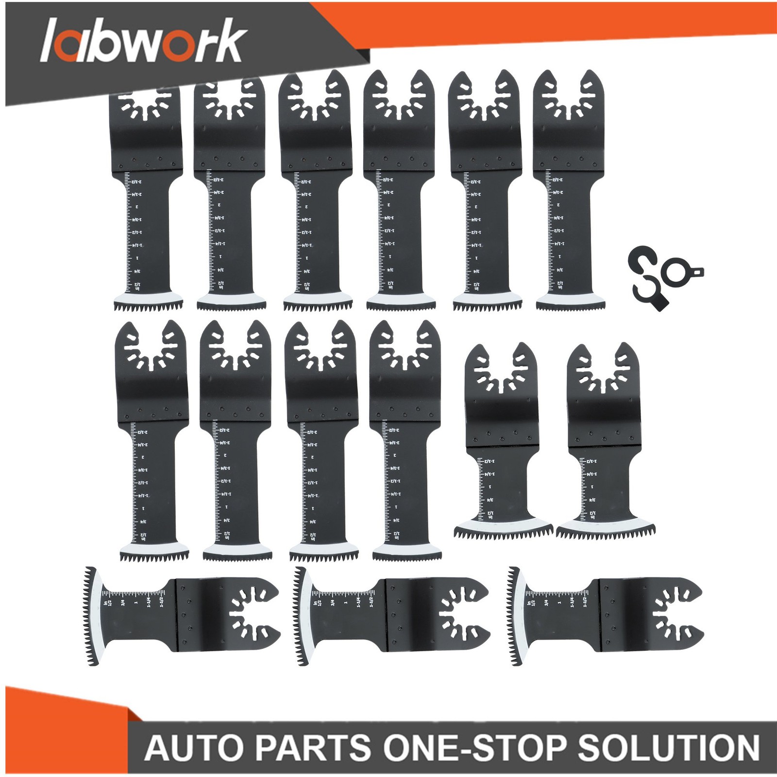 Labwork 15 Pack Extended Oscillating Saw Blades Bi-Metal Multitool Blades