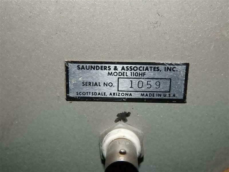 Saunders & Associates 110HF Crystal Impedance Meter Expedited Shipping