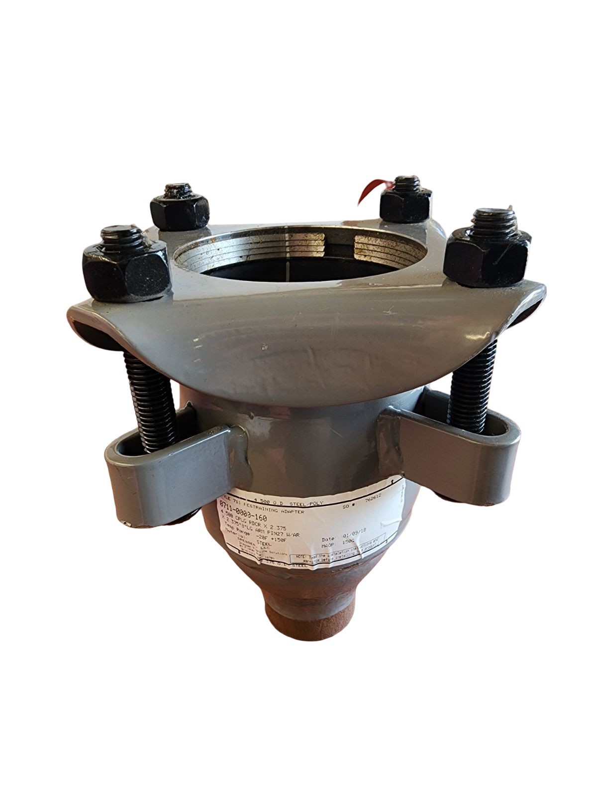 Dresser 0711‑0000‑160 Style 711 Reducing Coupling 4.500″×2.375″ 8″ LG ARM PIN27