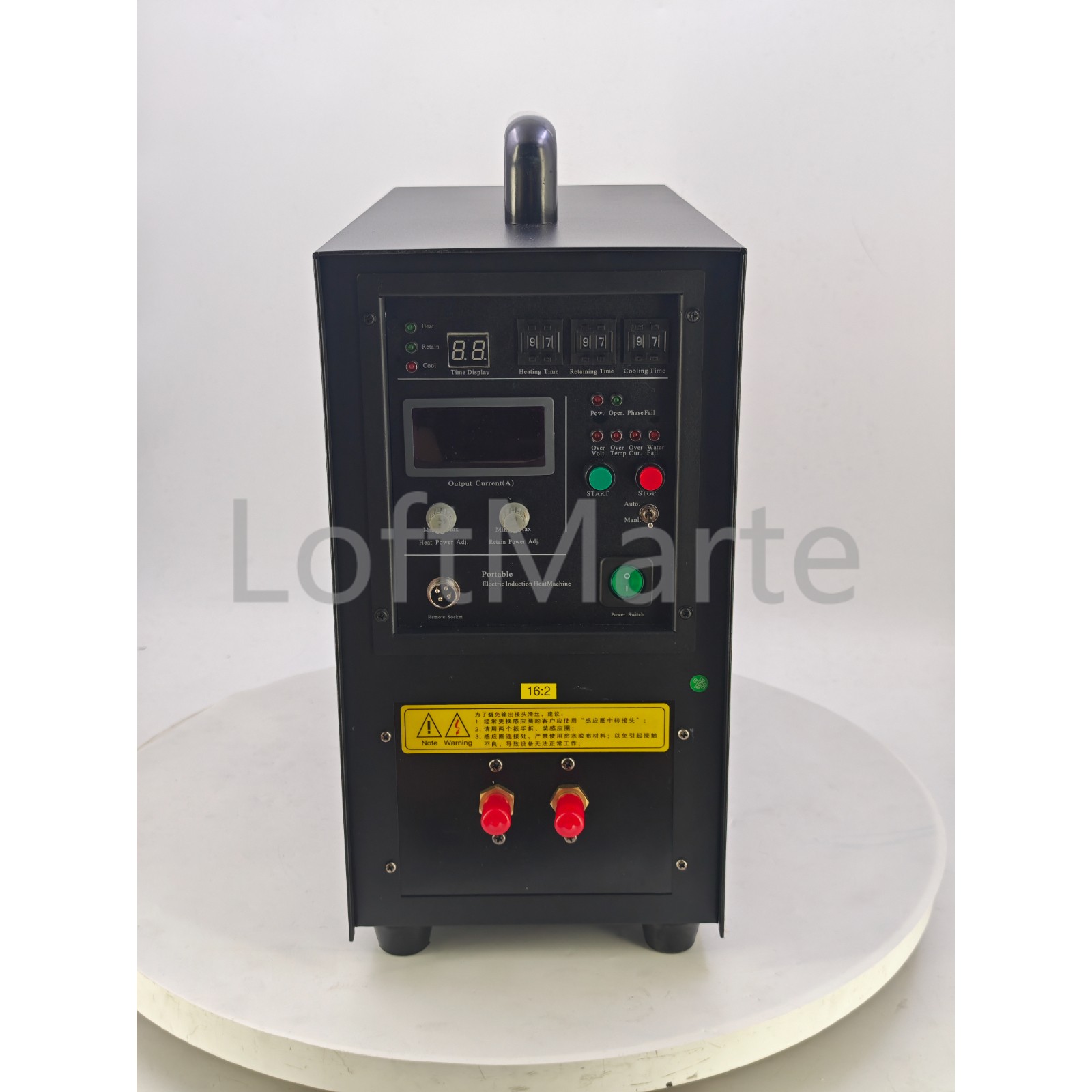 15KW High Frequency Induction Heater Furnace 220V, 16:2 Turns Ratio