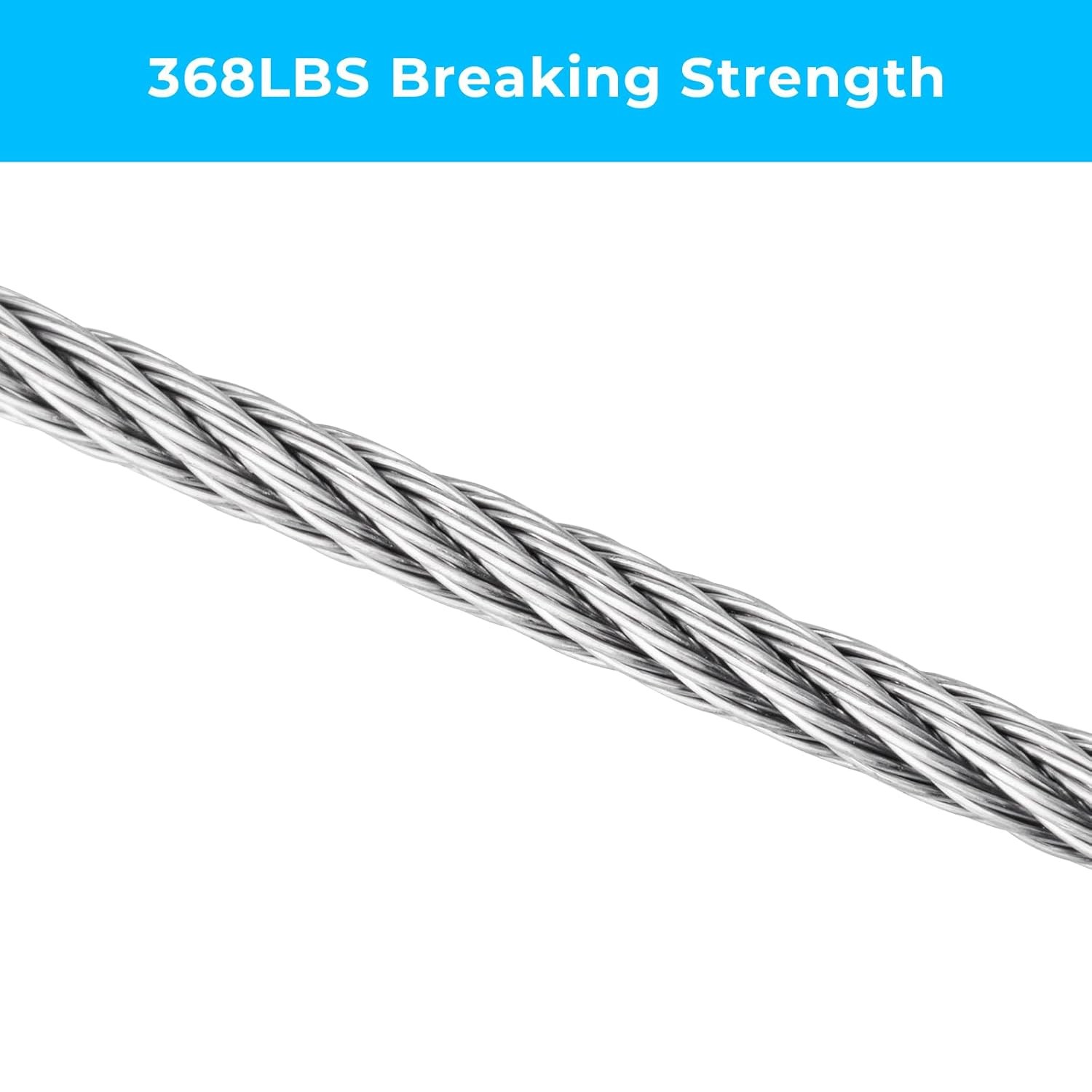 1/16 inch Stainless Steel Wire Cable,100FT,Aircraft Cable Wire Rope Marine Grade