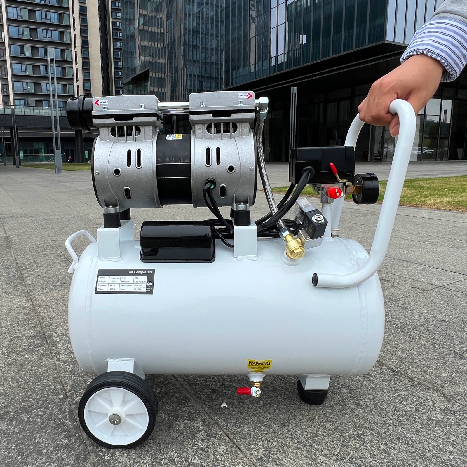 24L 40L/min Dental Medical Air Compressor Silent Air Compressor Oilless 115PSI