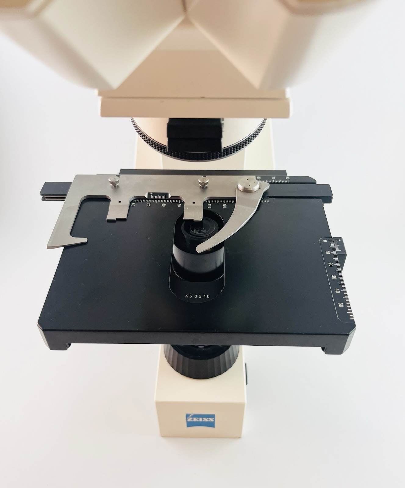 Carl Zeiss Axiolab re Microscope Missing Objective & Ocular Lenses Shell Only