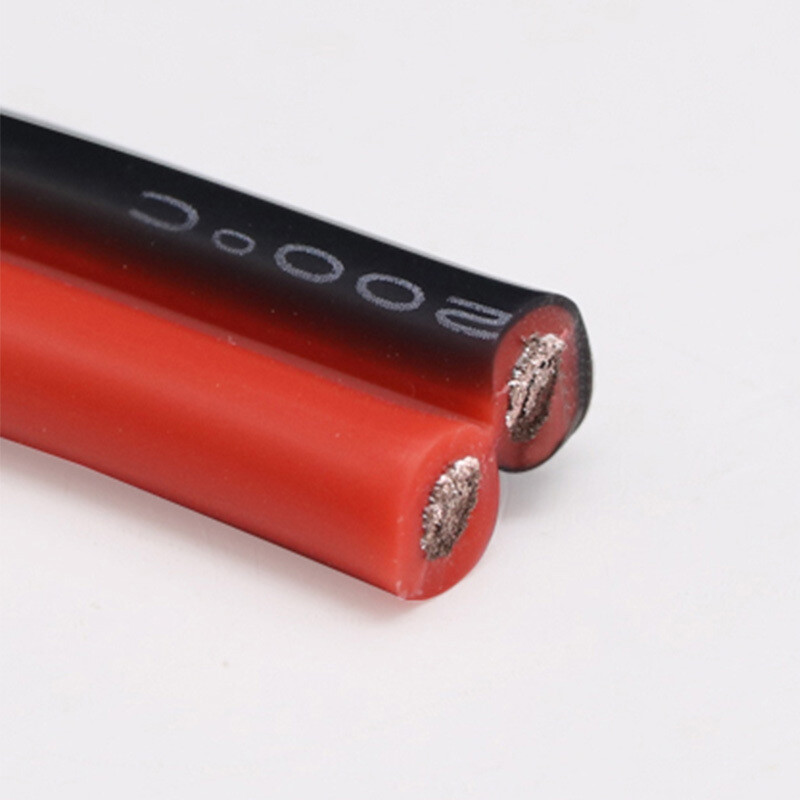2Pin 8AWG-28AWG Red&Black Silicone Wire Extra Soft Silicone Cable Tinned Copper