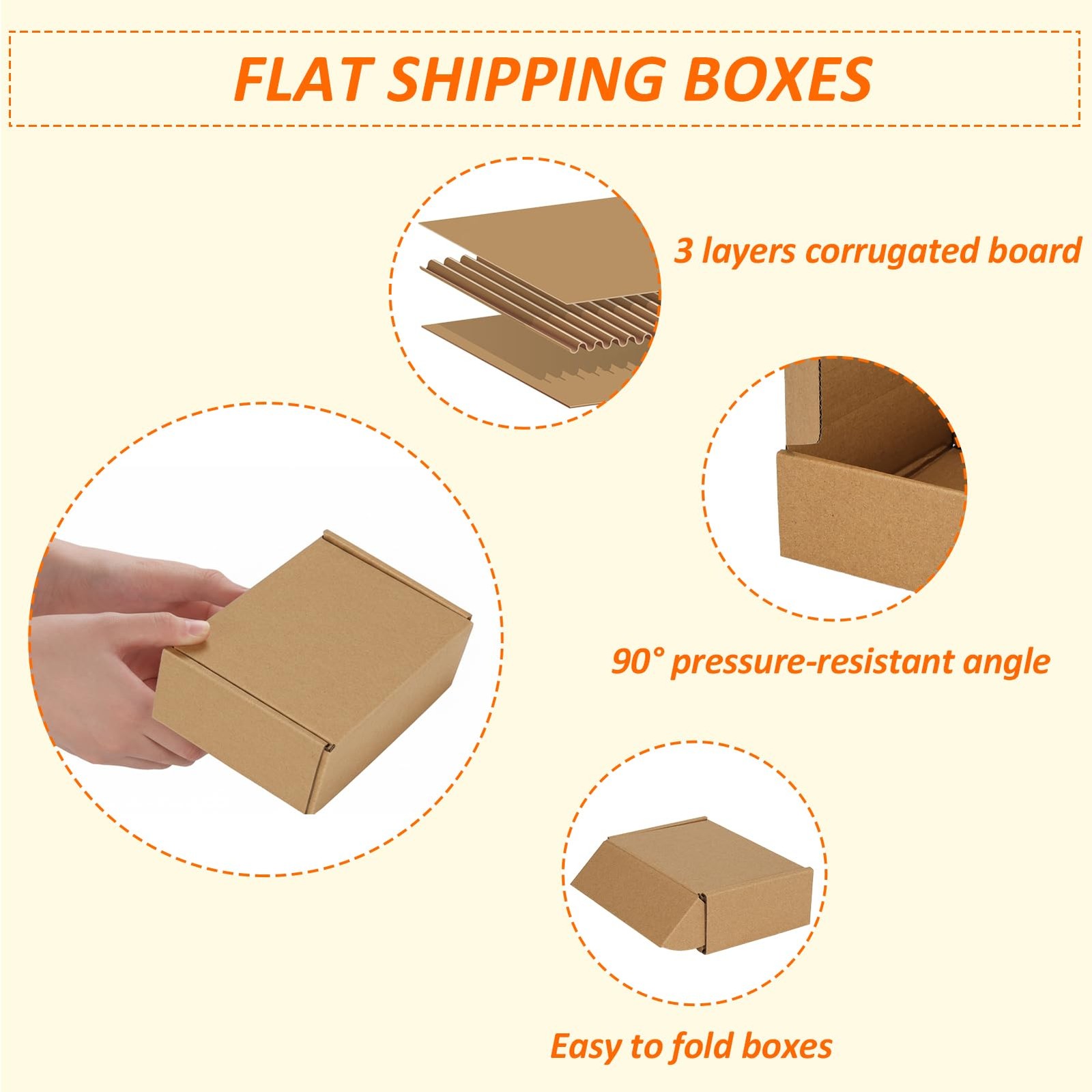 6x4x2 inches Shipping Boxes Set of 25, Brown Corrugated Cardboard Box Literat…