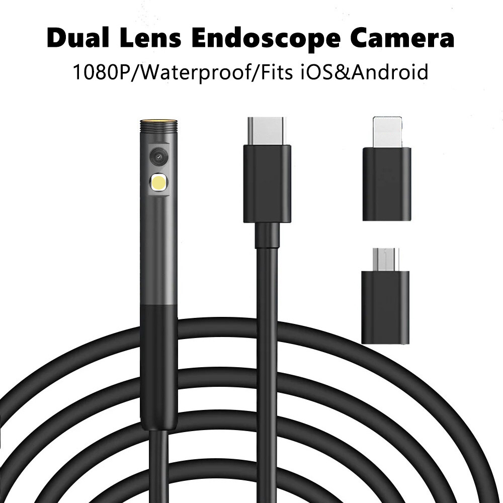Pipe Inspection Camera Endoscope Video Sewer Drain Waterproof for iPhone Samsung