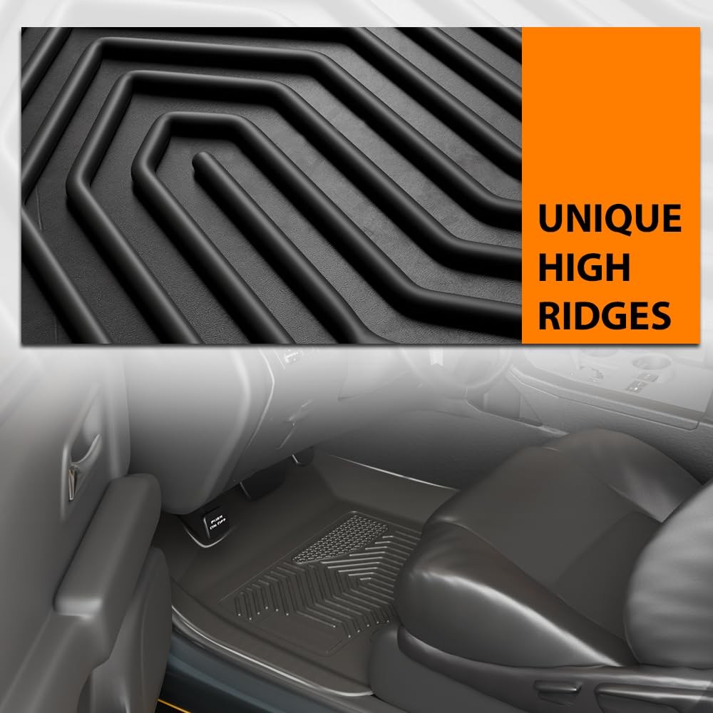 TPE All Weather Floor Mats Cargo Liner Kia Telluride 2020-2025 Bucket Seat