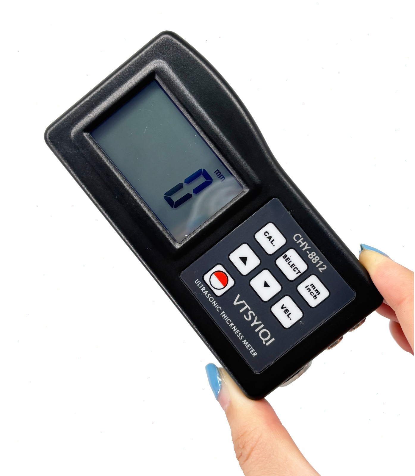 Portable Ultrasonic Thickness Tester with Range 0.05~8inch Resolution 0.1mm New
