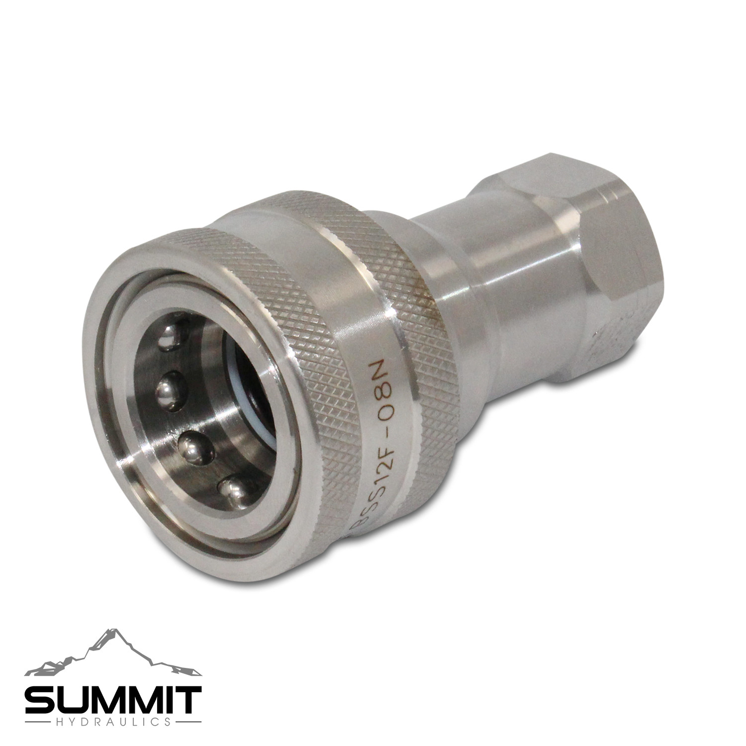 1/2″ NPT ISO 7241-B Stainless Steel Quick Disconnect Hydraulic Coupler Set