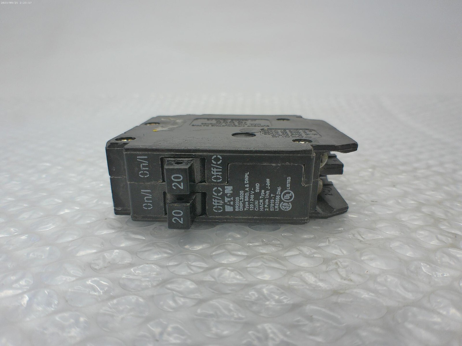 EATON BR2020DNPL2020 BREAKER 2POLE 20/20AMP NSNP