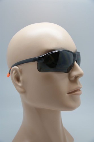12 PAIR Safety Glasses Smoke Gray Lens Eyewear Canthus Work Sports Rubber Tips