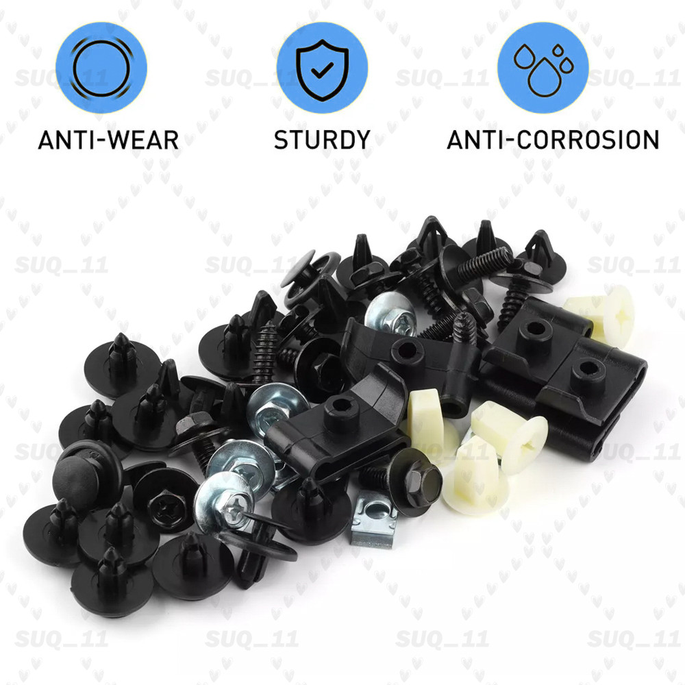 50Pcs Engine Splash Shield Fender Bumper Screw Clips Rivet Fastener For Toyota
