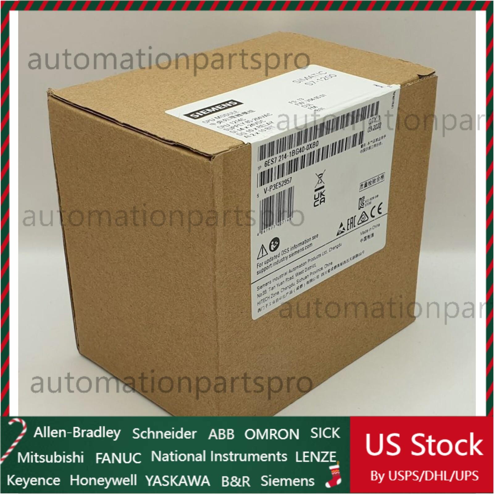 New Siemens 6ES7214-1BG40-0XB0 6ES7 214-1BG40-0XB0 SIMATIC S7-1200 CPU 1214C