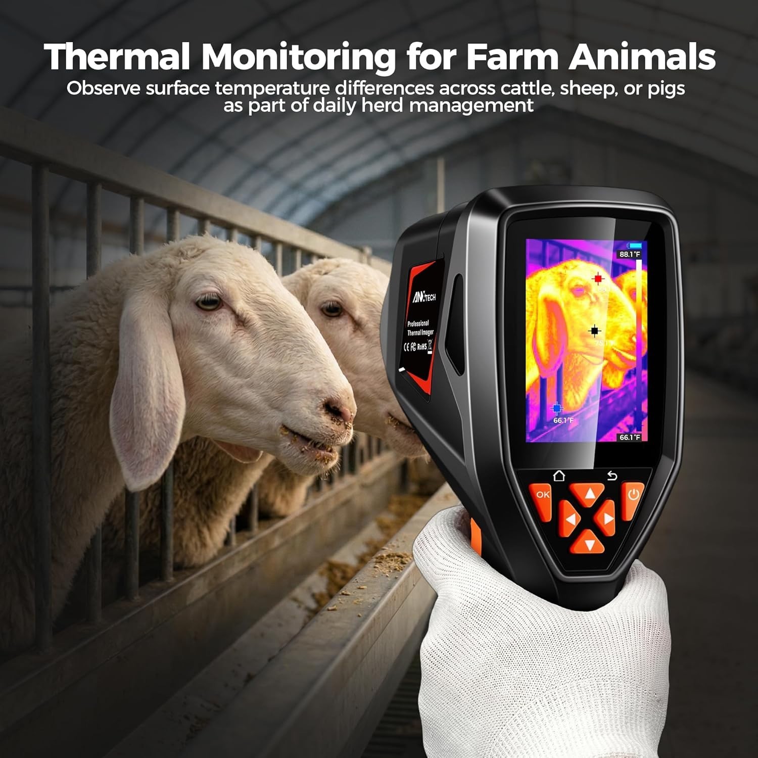 ANXTECH Infrared Thermal Imaging Camera Thermal Imager TISR Resolution 320×240