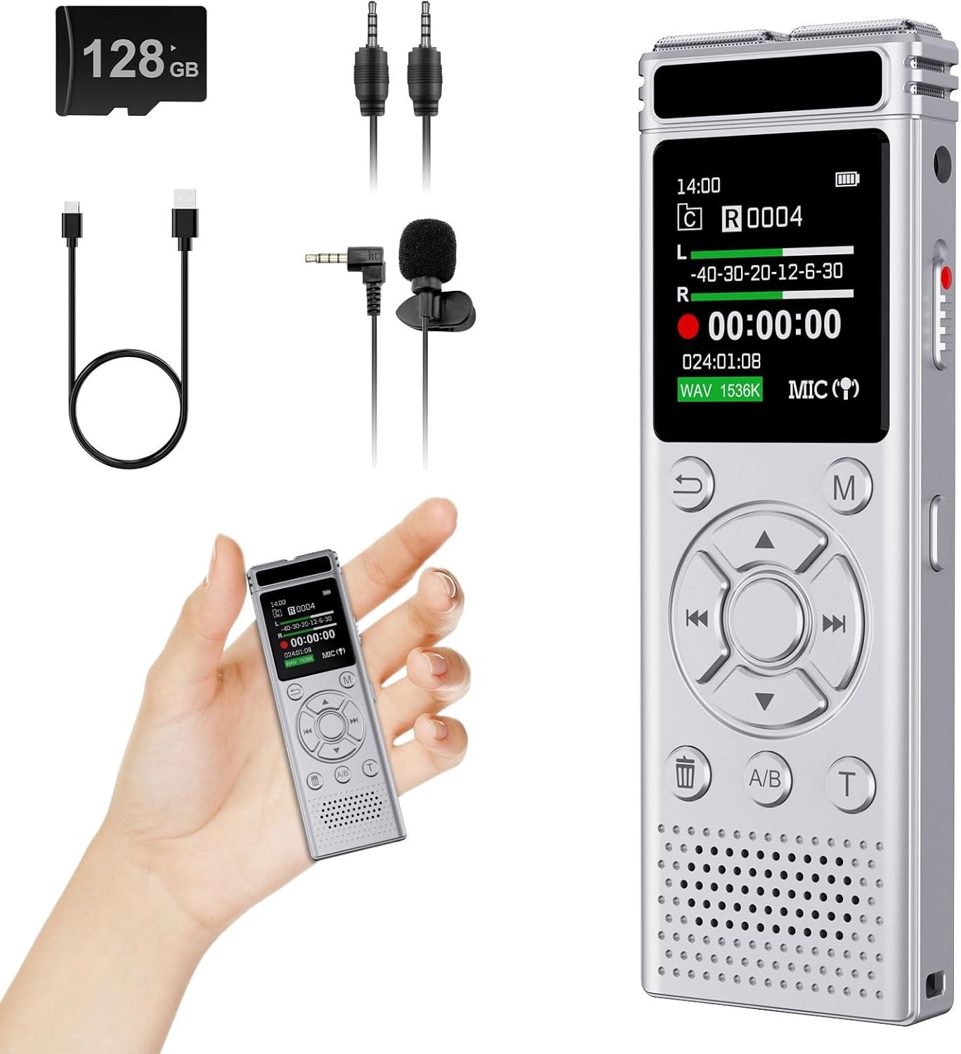 Lectures Meetings Interviews Recorder Silver