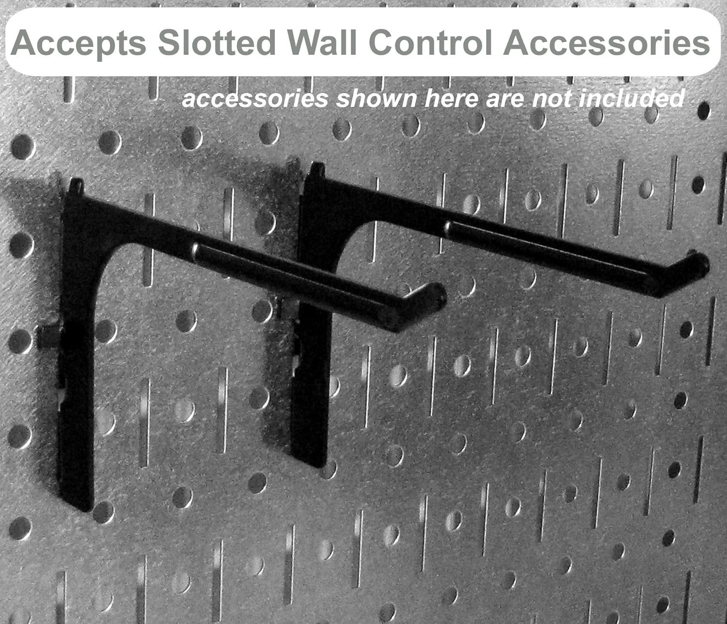 Wall Control Pegboard Organizer 4 ft. Metal Pegboard Standard Tool Storage Kit