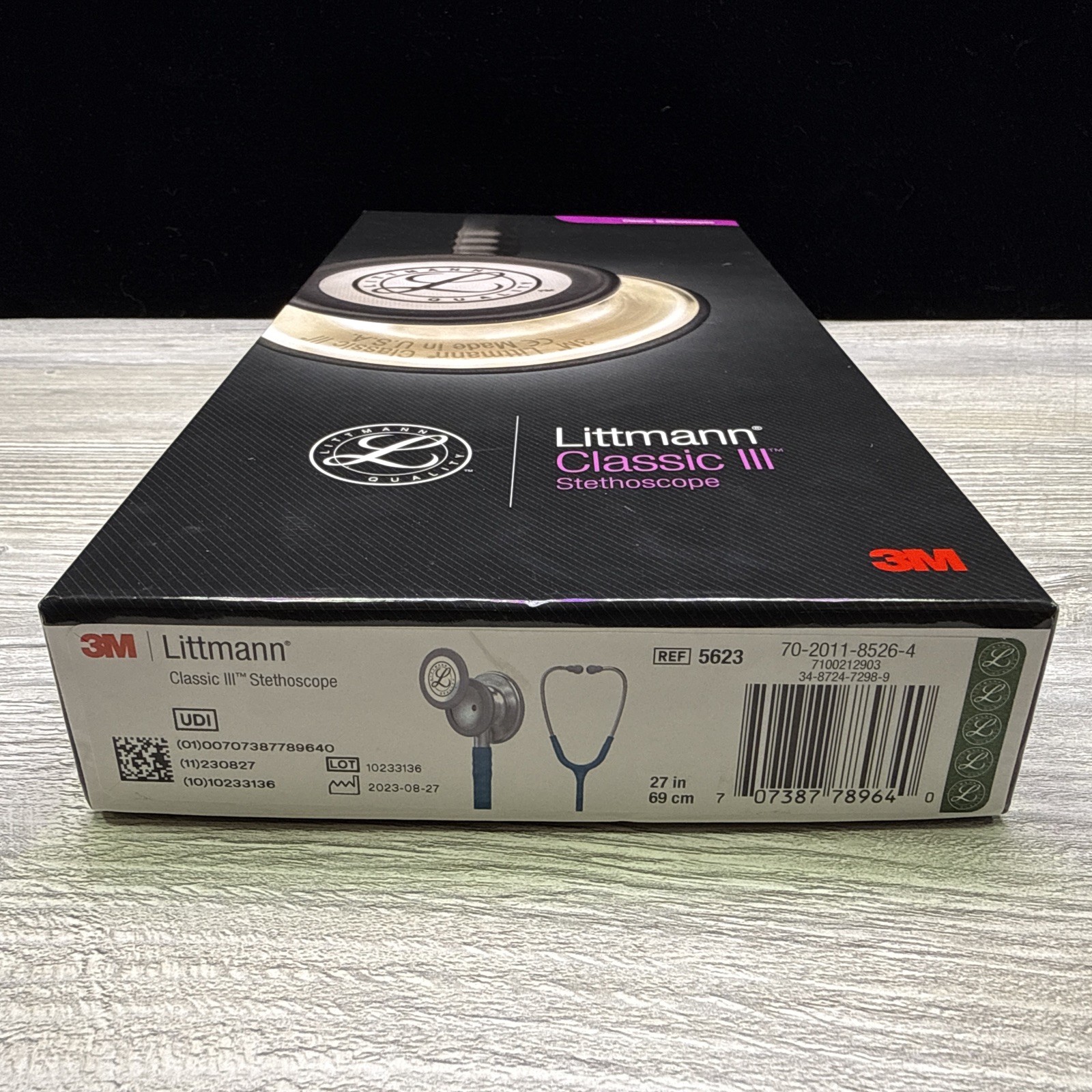 3M Littmann Classic III Monitoring 27” Stethoscope 5623 – Green – Made In USA
