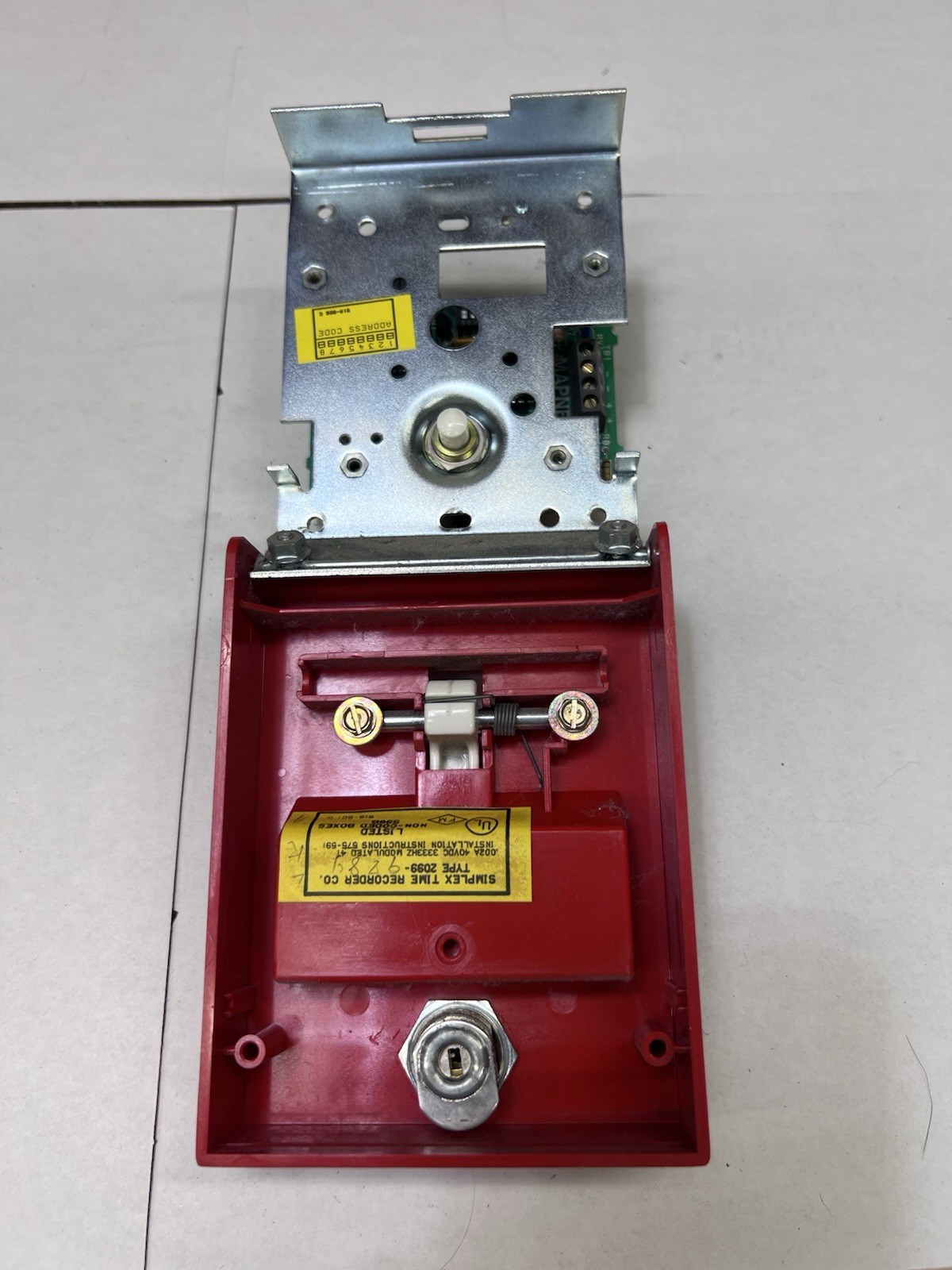Simplex 2099-9754 Pull Down Fire Alarm Pull Station Fire Alarms. Many available.