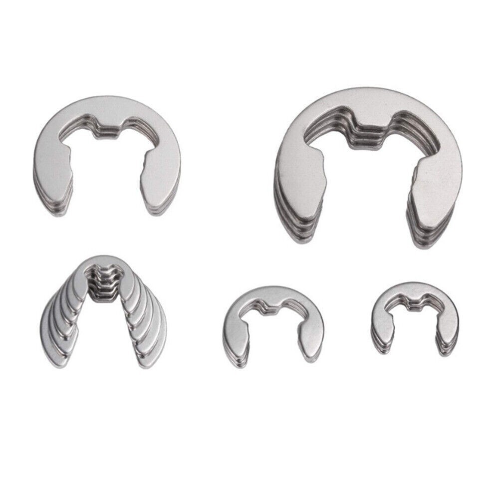 400x Car Stainless Steel E-Clip Circlip Kit Universal Retaining Ring Assortment