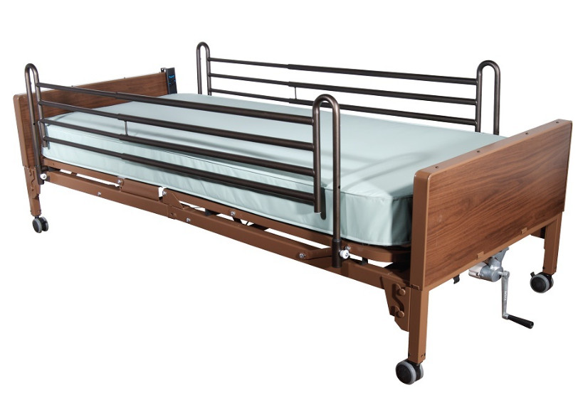 Drive Medical Electric Bed 15001 rails remote & Span America air mattress & pump