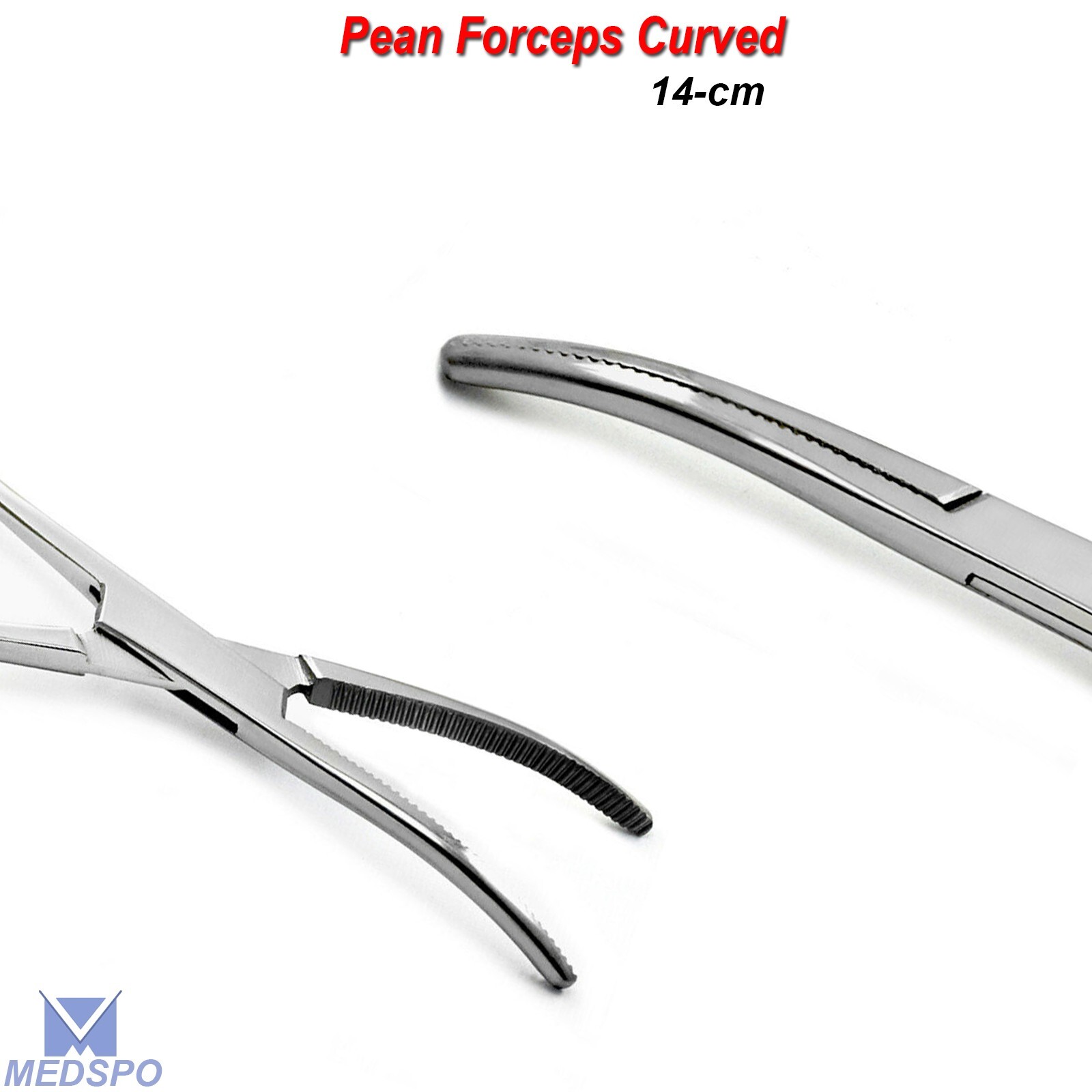 Surgical Hemostatic Pean Forceps Curved 14,cm Artery Locking Veterinary Tools