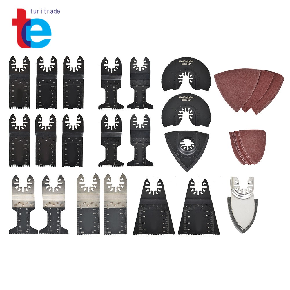 Fits For Metal Wood Multitool Saw Blades 40 PCS Oscillating Tool Accessories Kit