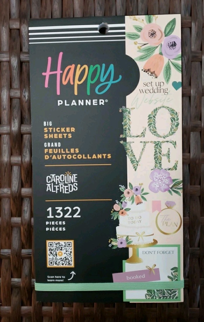 Happy Planner GARDEN WEDDING Value Pack Stickers 1322 Pieces