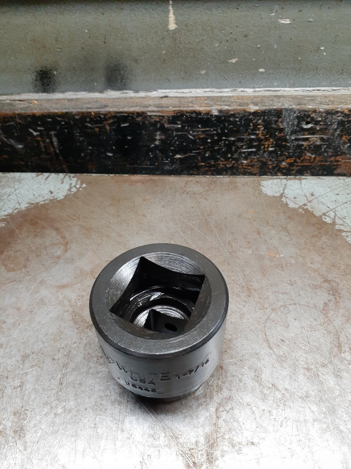 WHITE USA Track Socket 1″ Drive by 1-7/16″ 4 Point Impact Socket Railroad New
