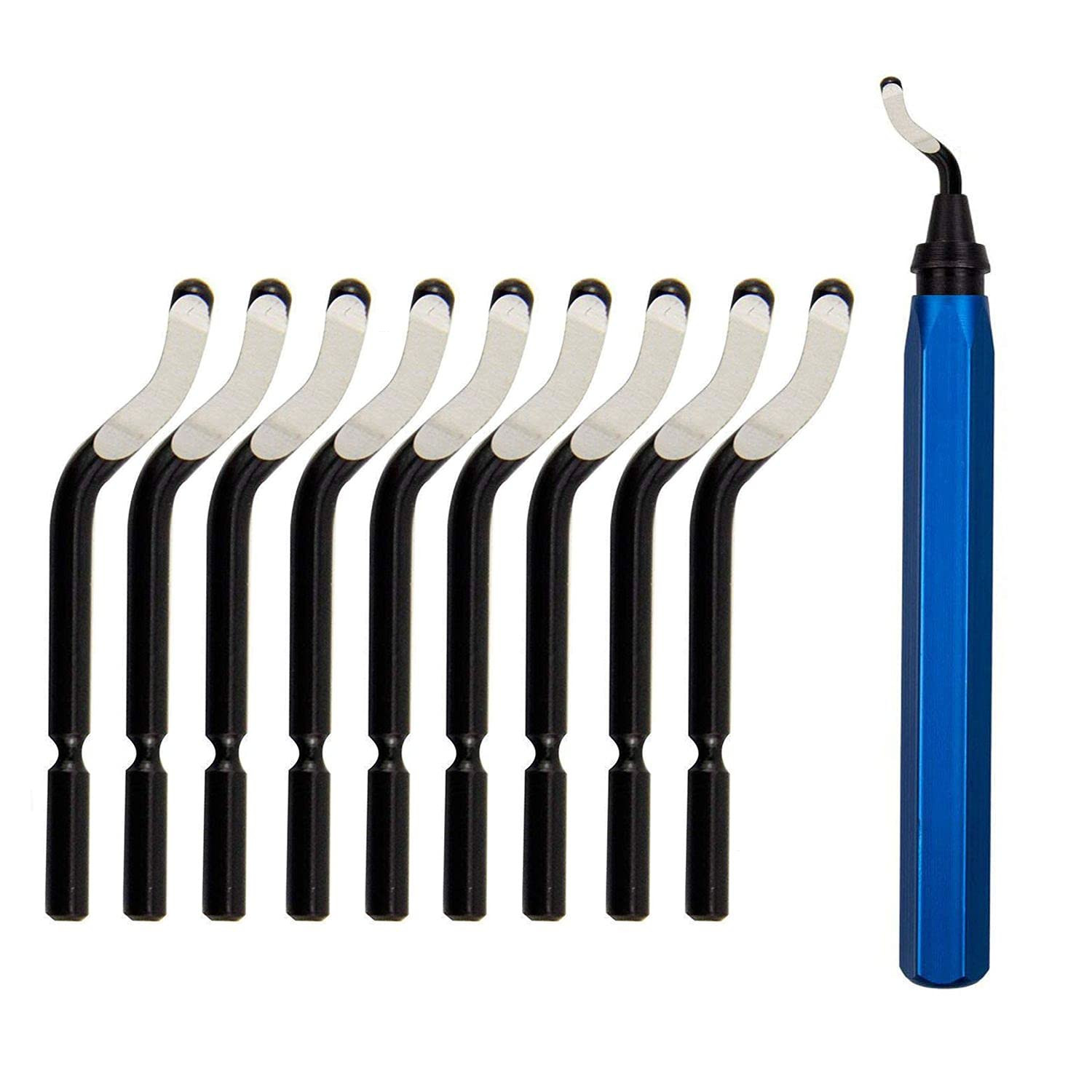 with 10Pcs HSS Blades – for Metal, Aluminum, Copper, Plastic Pipe, 3D Printing,