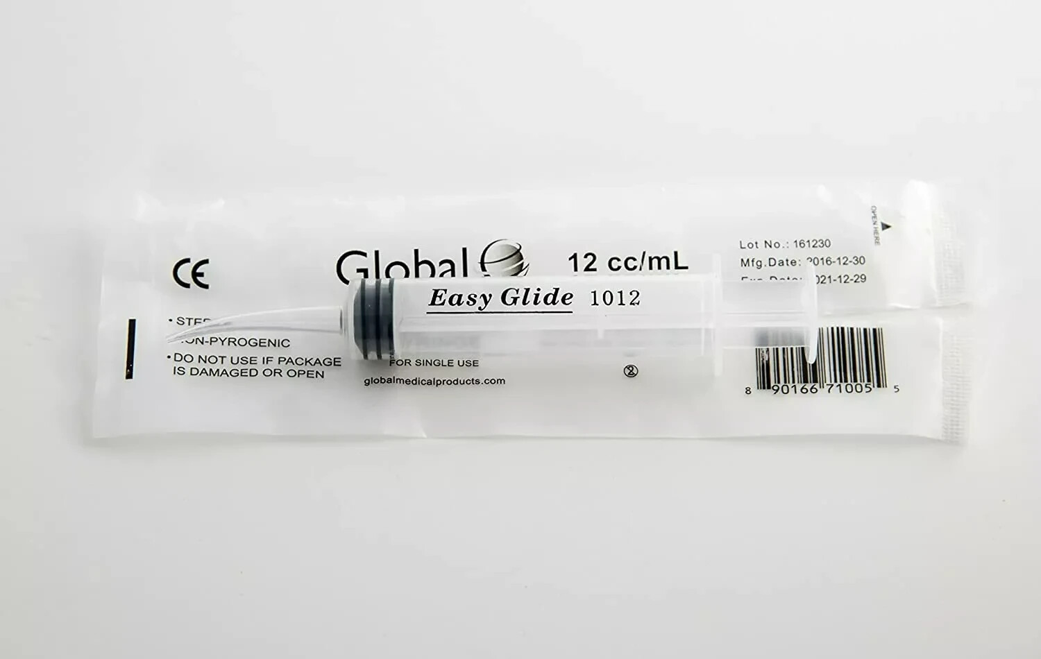 12-600 Syringes, GPS Dental Irrigation Syringes 12cc with Measurement Curved Tip