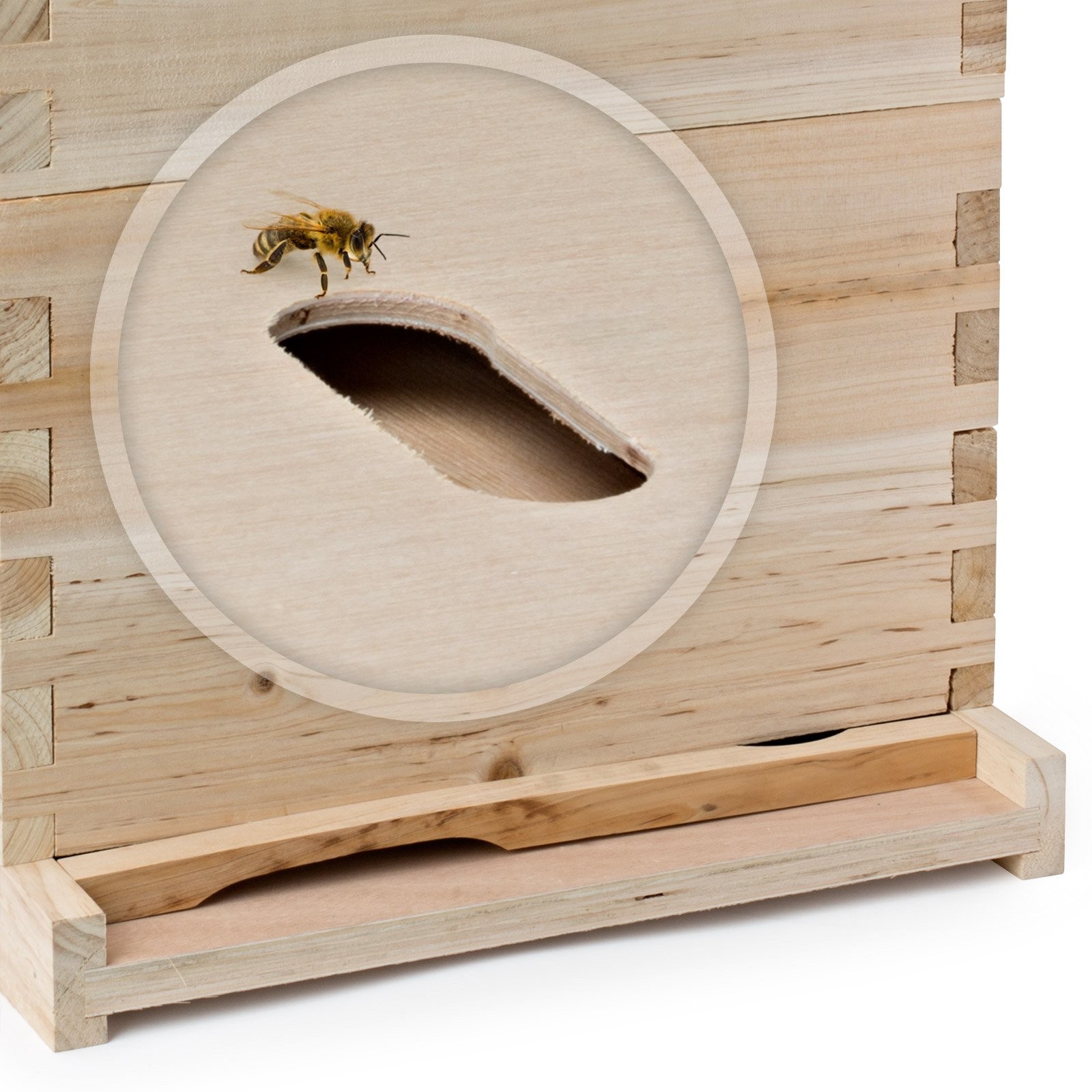 Honey Keeper Beehive 20 23″ high by 18.25″ wide 19.75″ high, Fir Wood