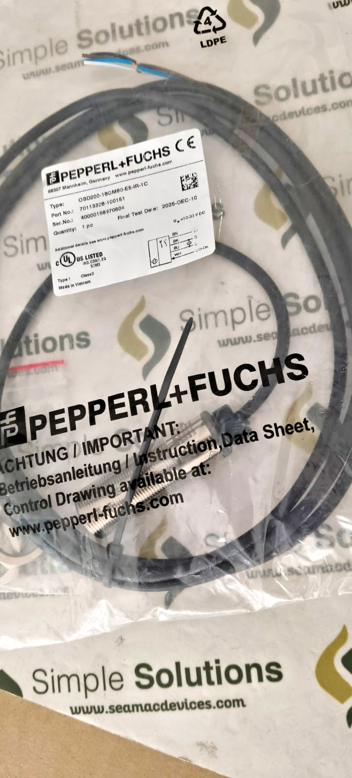 1PC- Pepperl+Fuchs OBD200-18GM60-E5-IR-1C Diffuse mode sensor-NEW