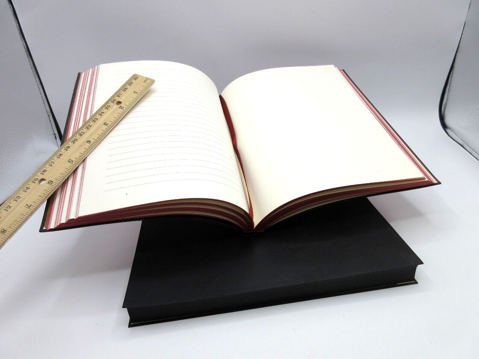 Sketch Write Sketchbook and Journal Leather Cover 7×9″ Graphic Image BLACK