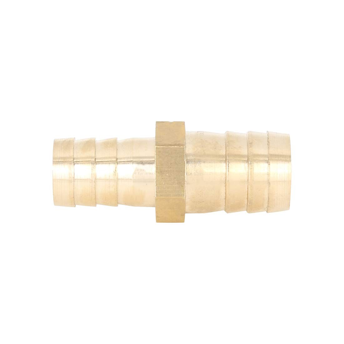 X AUTOHAUX 2 Pcs 19mm to 16mm OD Brass Barb Hose Straight Reducer Splicer Fittin