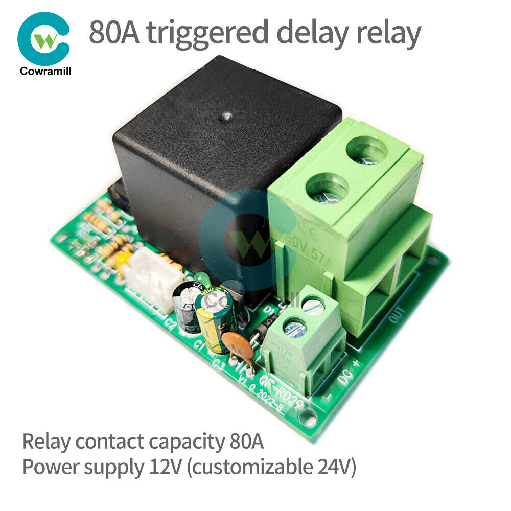 DC12/24V Time Relay Module 0-50Minutes Time Relay with Adjustable Potentiometer